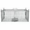 Piège à fauves pliable 2 entrées 160x55x50cm maille acier