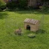 Enclos hexagonal sécurisé pour chiots ou rongeurs