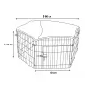 Enclos hexagonal sécurisé pour chiots ou rongeurs