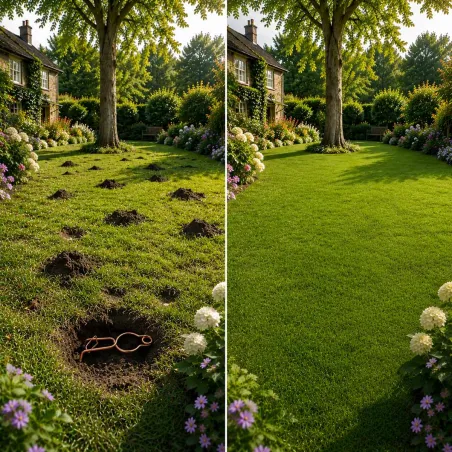 Piège à taupe en fil rond acier cuivré - Efficace et simple