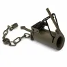 Lot de 3 pièges raton laveur tube métal 9cm + chaîne 30cm