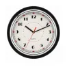 Horloge murale noire et argent Ø30 cm - Design & lisible