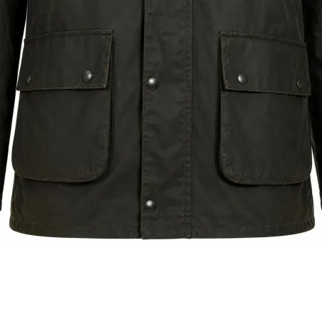 Veste Poacher Walker and Hawkes - Coton ciré vert style anglais