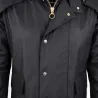 Manteau long Waxstock navy Walker & Hawkes M à 3XL