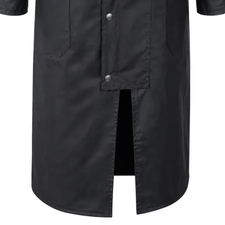 Manteau long Waxstock navy Walker & Hawkes M à 3XL