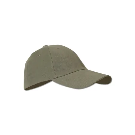 Casquette verte en coton à visière rigide - Taille unique