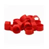 Bagues clip éco Ø18mm - 50 pcs Jaune Fluo - Élevage & Jardin