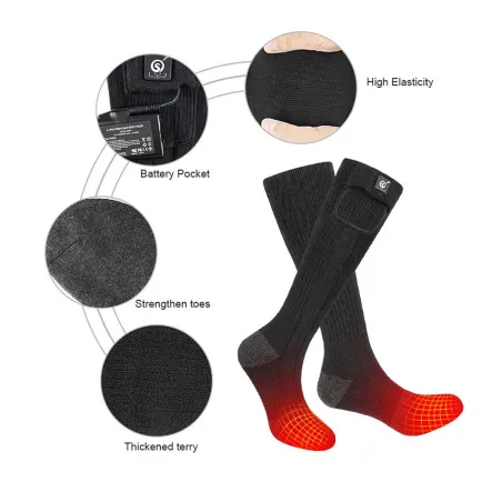 Chaussettes chauffantes Ertak Teamwood® - Noir homme