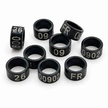 Bagues de marquage 2026 - Lot de 100 pour volailles