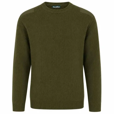 Pull commando kaki en acrylique - Taille 2XL