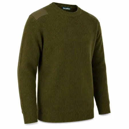Pull commando kaki en acrylique - Taille 2XL