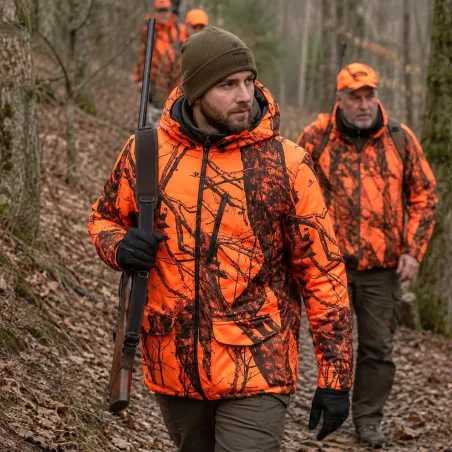 Doudoune réversible Alaskan Kaki/Orange - Chasse & Outdoor