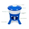 Kit 30L Mangeoire & Abreuvoir Volailles - Bleu/Rouge/Blanc