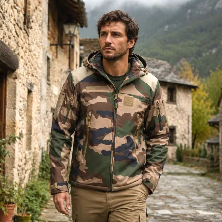 Veste Softshell Fighter 3 couches imperméable et résistante