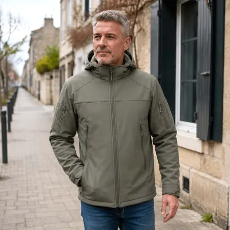 Veste Softshell Fighter V2 kaki – Imperméable et ultra-résistante