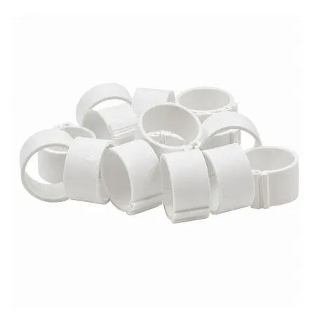 Lot de 50 bagues à clip éco Ø20mm - Blanc