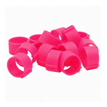 Bagues à clip éco Ø20mm - Lot de 50 Jaune Fluo