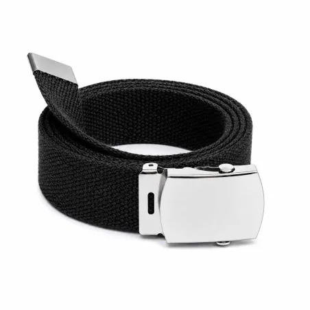 Ceinture toile US Percussion noire 130 cm réglable