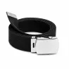 Ceinture toile US Percussion noire 130 cm réglable