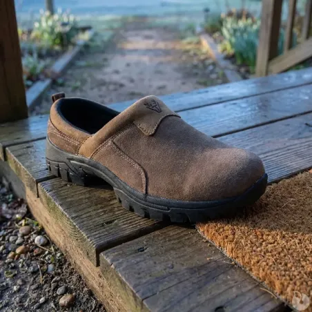Sabotins Teamwood Nevada cuir suédé 39-46 chocolat