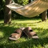 Sandales Debi cuir marron homme - Confort & style AYOKA