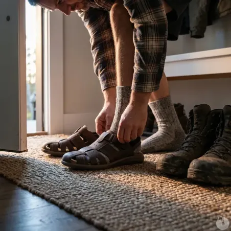 Sandales Titan en cuir - Confort et style pour éleveurs