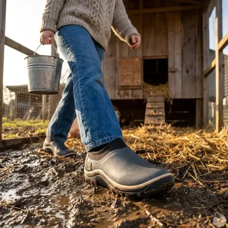Sabots femme Trial gris antidérapants - Confort ergonomique 36-41