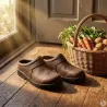 Sabots Aigual cuir marron 40-47 - Résistants et pratiques