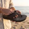 Tongs cuir marron homme - Dirbe Ayoka - Confort & style
