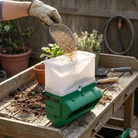 Mangeoire anti-gaspi 10 kg pour grillage et mur - BEC