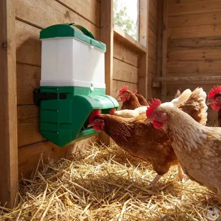 Mangeoire anti-gaspi 10 kg pour grillage et mur - BEC