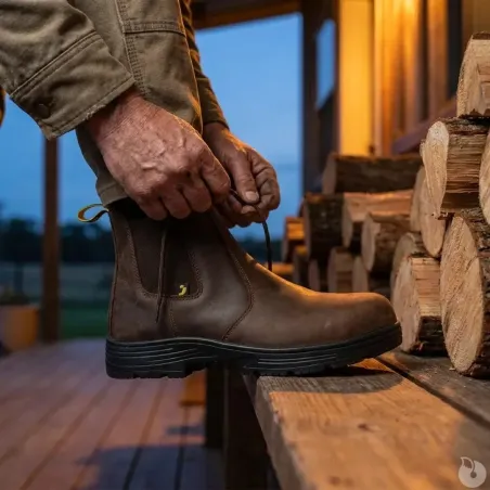 Bottines sécurité Jackman S3 cuir marron - embout acier