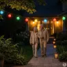 Guirlande LED 20 boules colorées - 14,5 m extérieur