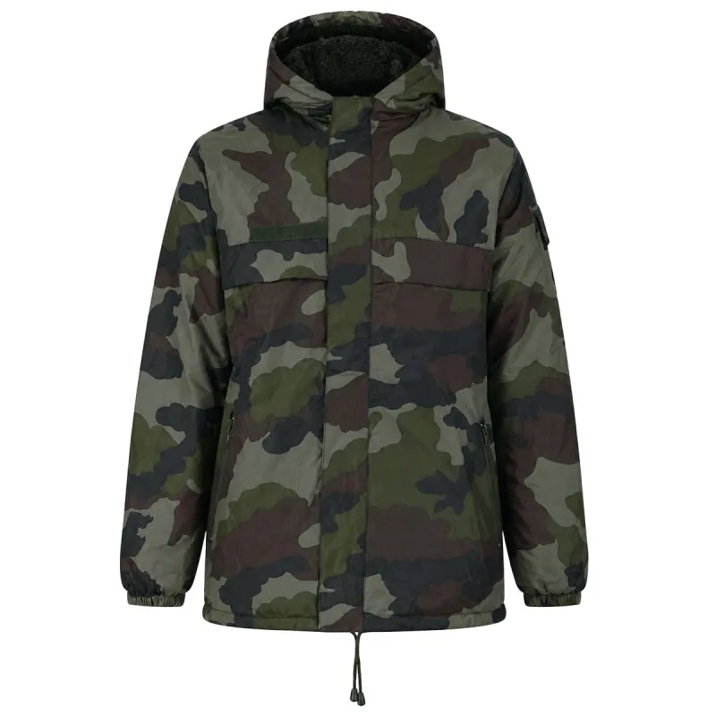Veste coupe-vent fourrée camouflage S à 3XL