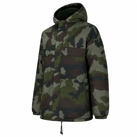 Veste coupe-vent fourrée camouflage S à 3XL