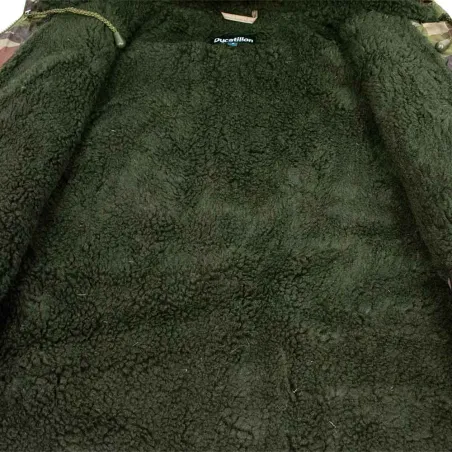 Veste coupe-vent fourrée camouflage S à 3XL