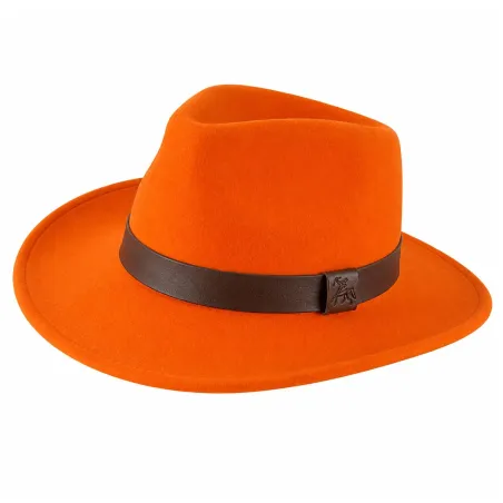 Chapeau Woolchap feutre laine orange déperlant M-XL