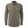 Chemise PROHUNT anti-tiques kaki stretch 4 poches manches longues