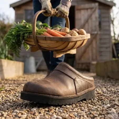 Sabots Aigual cuir marron 40-47 - Résistants et pratiques