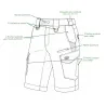 Short Agressor Flex - Résistant et confortable 64cm