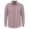 Chemise Vichy coton orange/bleu - M à 3XL - Gandja