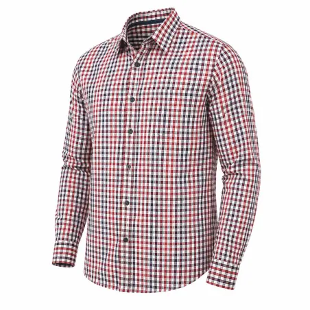 Chemise Vichy coton orange/bleu - M à 3XL - Gandja