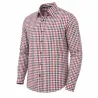 Chemise Vichy coton orange/bleu - M à 3XL - Gandja