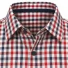 Chemise Vichy coton orange/bleu - M à 3XL - Gandja