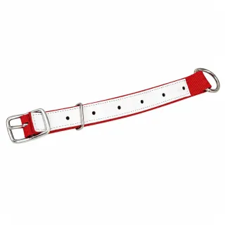 Collier ajustable moutons/chèvres en nylon rouge 60 cm