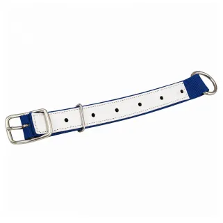 Collier ajustable moutons/chèvres en nylon bleu 60 cm
