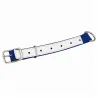 Collier ajustable moutons/chèvres en nylon bleu 60 cm
