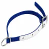 Collier ajustable moutons/chèvres en nylon bleu 60 cm