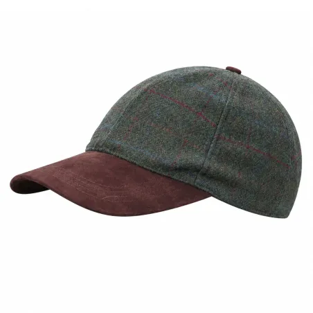 Casquette kaki-marron en laine polyester réglable T58