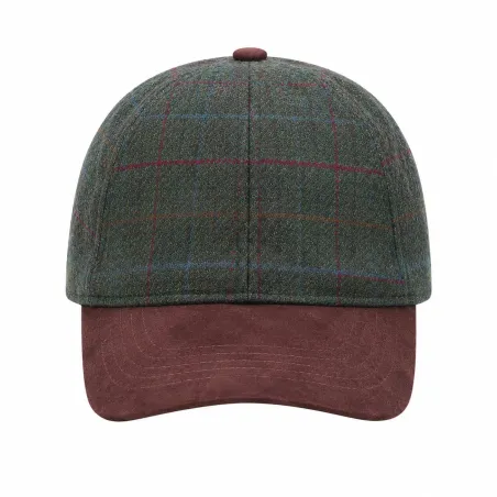 Casquette kaki-marron en laine polyester réglable T58